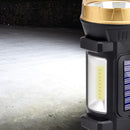 Powerful LED Solar Searchlight Portable Outdoor Camping Strong Flashlights