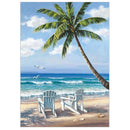 5D Seaside Coconut Trees Diamond Painting Embroidery DIY Cross Stitch Decor