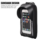 1.5L Touch Screen Bike Front Frame Top Tube Phone Sunshade Double Side Bag