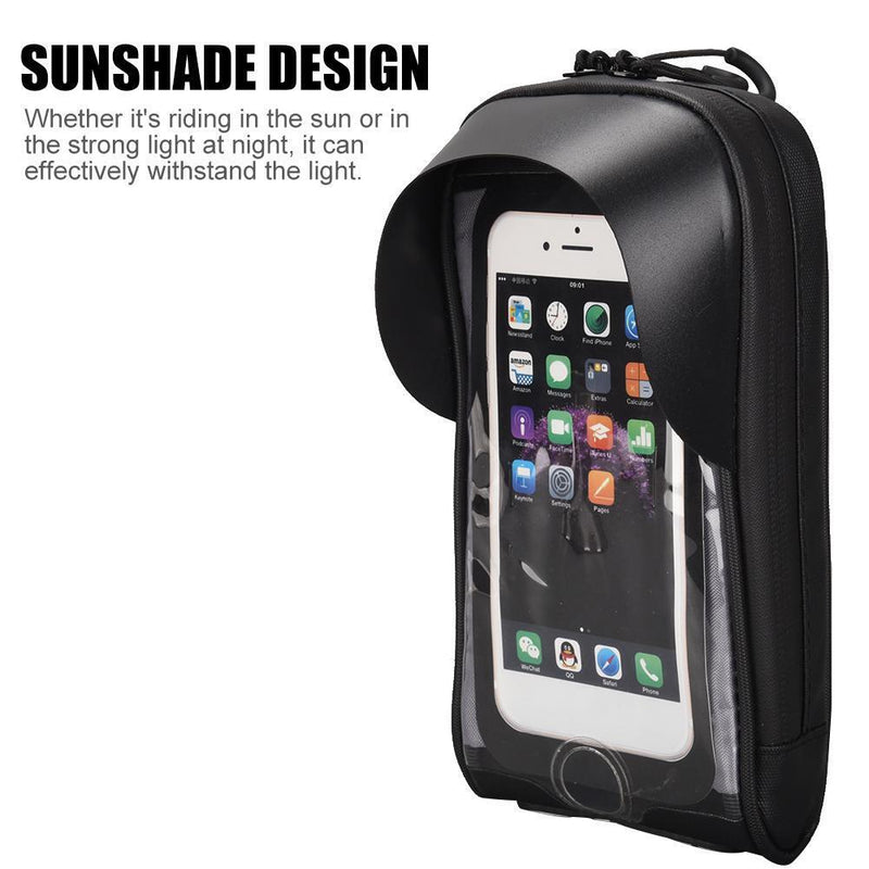 1.5L Touch Screen Bike Front Frame Top Tube Phone Sunshade Double Side Bag