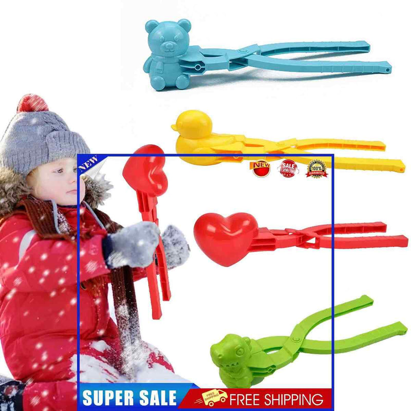 #A Cartoon Snowball Clip Multi-shape Snowball Fights Tools Kids Gifts for Christ