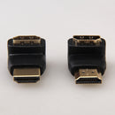 90 Degree + 270 Degree HDMI-compatible Male to Female Right Angle Adapter C