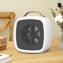 500w Mini Electric Heating Fan with Handle Desktop Warm Air Blower (White) Newly