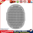 Dog Cat Bath Brush Comb Rubber Pet Hair Fur Grooming Massage Glove (Grey) Newly