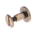 20pcs Copper Leather Craft Belt Wallet Solid Brass Nail Rivets Screws(8)