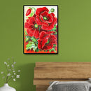 Special Shaped Drill Needlework DIY Happy Flowers Diamond Painting Mosaic Set