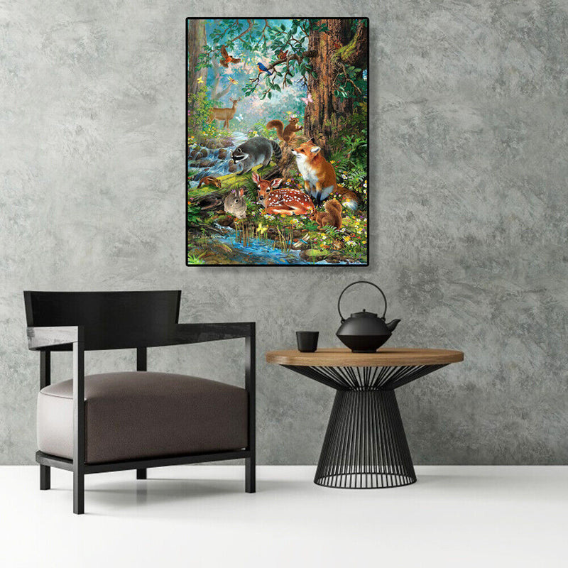 Painting By Numbers DIY Animal World Canvas Oil Wall Art Picture Ornaments Kit