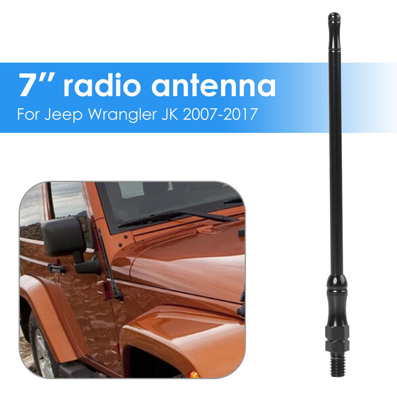 17cm Flexible Metal Car Styling Radio Aerial Antenna for Jeep Wrangler JK 0