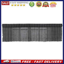 Roman Blackout Windows Half-Curtains Kitchen Short Valance (Black Plaid)