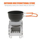 Camping Wood Stove Portable Backpack Steel Outdoor Trekking Hiking Cooking