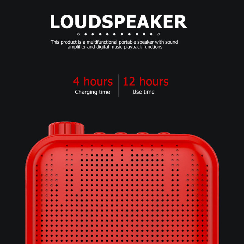Voice Amplifier with Wired Microphone, Rechargeable Speaker for Teachers