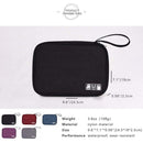 Travel Watch Band Storage Bag Earphone Data Cable Strap Organizers (Black) Newly