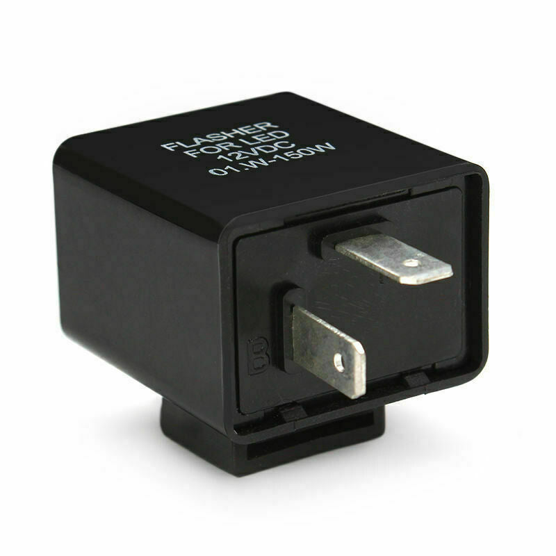 12V 2 Pin Speed Adjustable LED Flasher Relay Motorcycle Turn P0F0S1Z8 S1Z8 K1X2