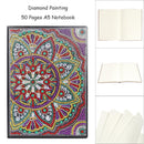 DIY Mandala Special Shaped Diamond Painting 50 Pages A5 Notebook Diary Book