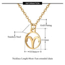 Jewelry Fashion Clavicular Chain Symbol necklace Pendant 12 Constellations