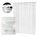 Transparent Shower Curtain Water Splash Resistant Bath Supplies PEVA Plastic