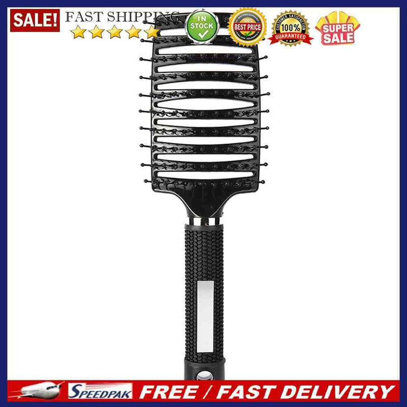 Large Curved Curls Hair Comb Scalp Massager Wide Tooth Hairdressing Styling