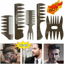 5PCS Slick-back Quiff Grooming Pro Comb Black Hot N9H8