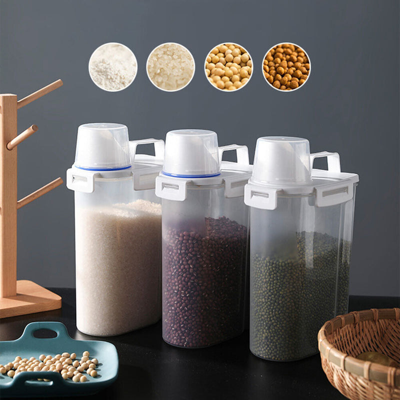 Rice Grain Storage Box Sealed Jar Can Moisture-proof Food Bucket Container Newly