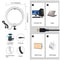 Dimmable Bluetooth Dual Phone Brackets Selfie Video Light Kit LED Ring Light
