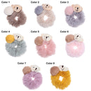 Girls Scrunchies Plush HairRope Hairball HairBands Hair Tie Bear Rubber Bands