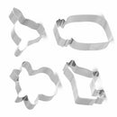 Baking Cow Cookie Cutter Set Cow Head Shaped Cookie Cutter Milk Bottle Shaped