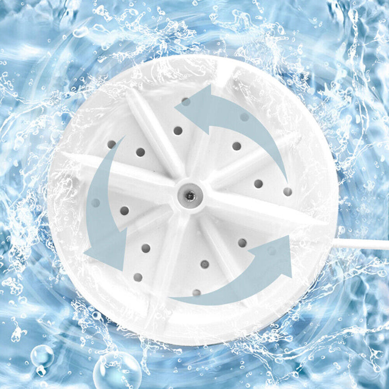 USB Powered Mini Washer Spinning Rotating Turbo Washer Portable for Travel Home