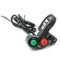 Multi-function Motorcycle Offroad Horn Turn Signal On/Off Light Switch 12V