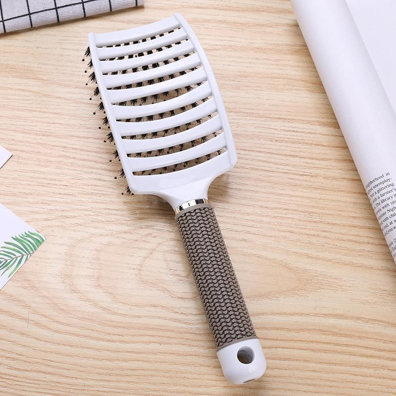 Hair Scalp Massage Comb Anti-Static Straight Curly Hair Styling Brush(White