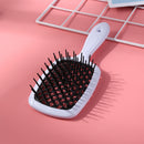 Wide Teeth Air Cushion Combs Scalp Massage Brush Hollow Grid Comb (Black) Newly
