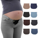 Maternity Pregnancy Adjustable Elastic Belt Pants Extended Button (Blue)