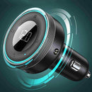 Car FM Transmitter Modulator Bluetooth 5.0 Aux Adapter D4B4 Charger 3.4A C3L6
