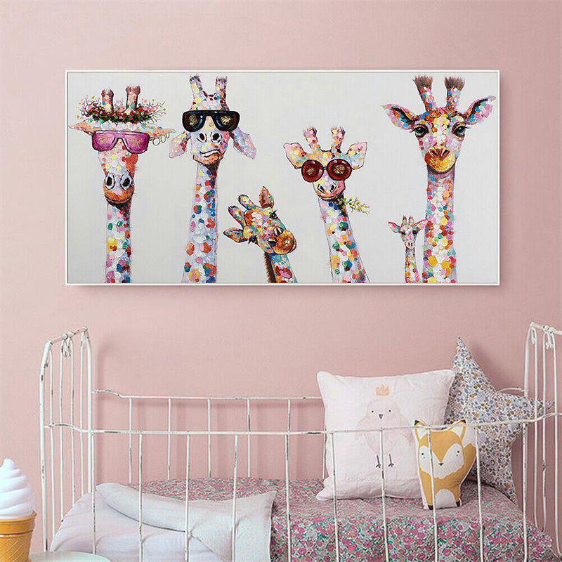 5D Diamond Painting Kit DIY Drawing Giraffe Family Full Square Drill Room Decor