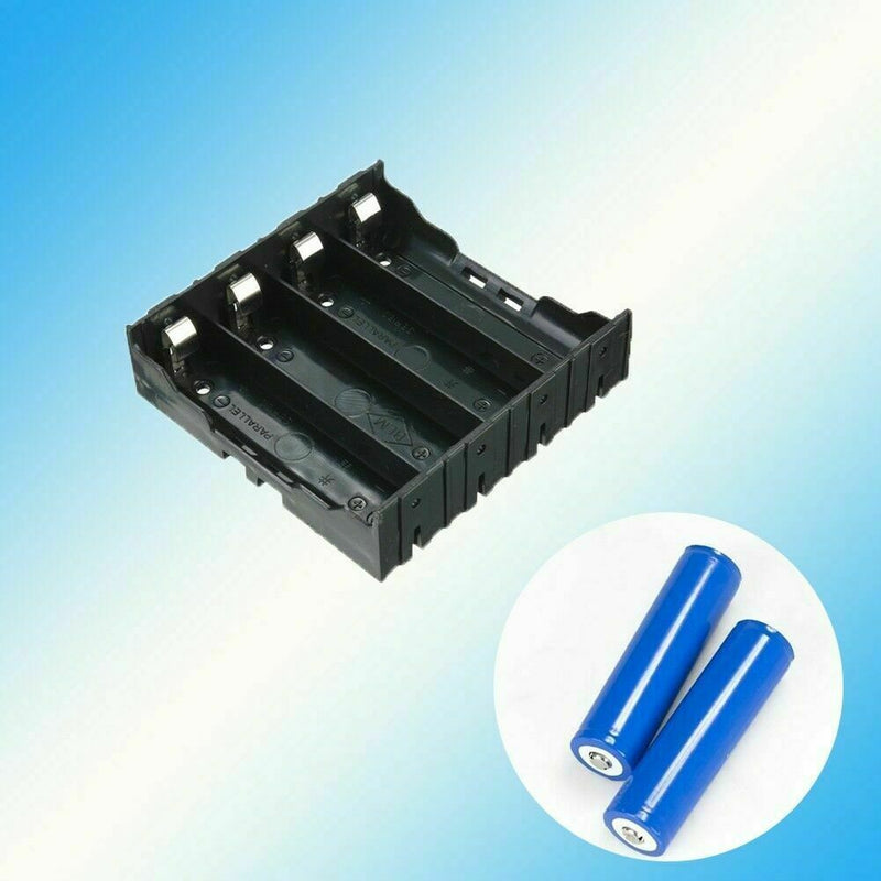 1 ×DIY Black Storage Box Holder Case For 4 x 18650 3.7V Batt J0V9 C1L5 S0T9