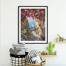 Seaside House Paint By Numbers Kit DIY Frameless Acrylic Picture On Canvas