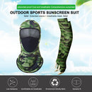 Outdoor Cycling Sun Protection Ice Silk Arm Sleeve Bandana Kit (Army Green)