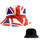 Hat Women & Man Union Jack Hat Large Flag Queen's Jubilee Reversible Bucket Hat
