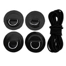 Stainless Steel D Ring Patch 2.5m Elastic Rope for SUP Paddle Board Surfboard