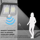 98LED Solar Motion Sensor Garden Wall Light Waterproof Street Lamp (1 Mode)