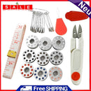 22pcs/set Sewing Tools with Bobbins Spools Ruler Scissors Pins Needle Threader