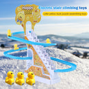Duck Roller Coaster Track Toys Set with LED Lights / Music / On & Off Button