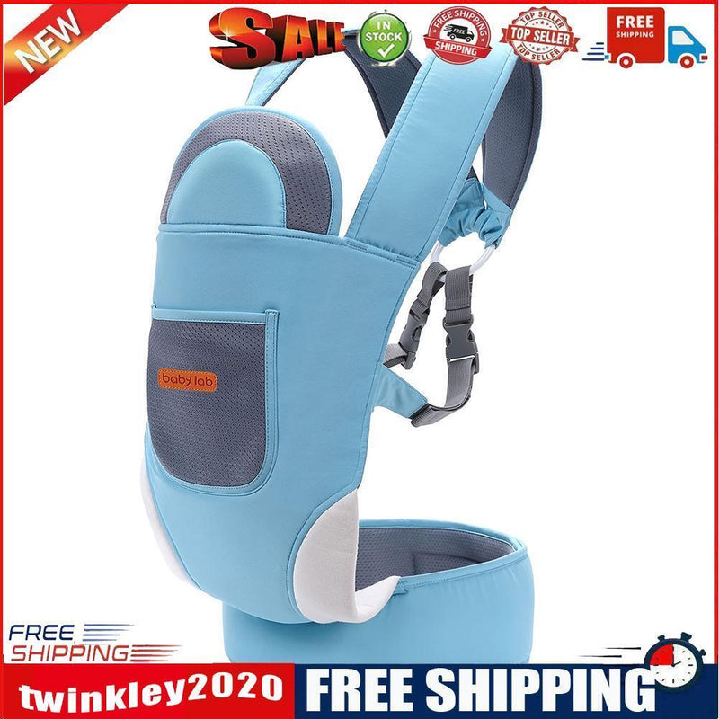 Baby Lab Ergonomic Baby Carrier Kangaroos Breathable Sling Backpacks (Blue)