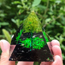 Orgonite Pyramid Orgone Energy Converter Symbolize Lucky Healing Chakra Reiki