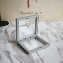 10pcs Transparent Floating Display Stand Necklace Bracelet Jewelry Square Holder