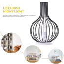 LED Night Light Metal Desk Table Lamp for Bedroom Bar (Decanter Bottle) Newly
