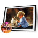 5D DIY Diamond Painting Happy Childhood Hour Cross Stitch Embroidery Mosaic