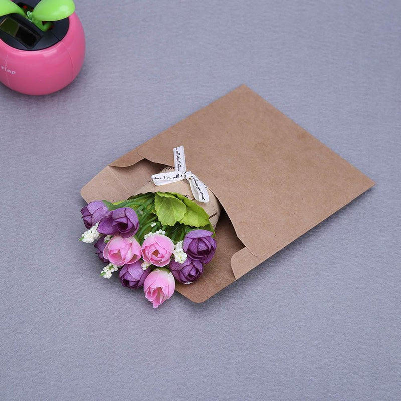 50pcs Kraft Paper Envelope Bag CD DVD Case Sleeve Packaging Bag 12.5