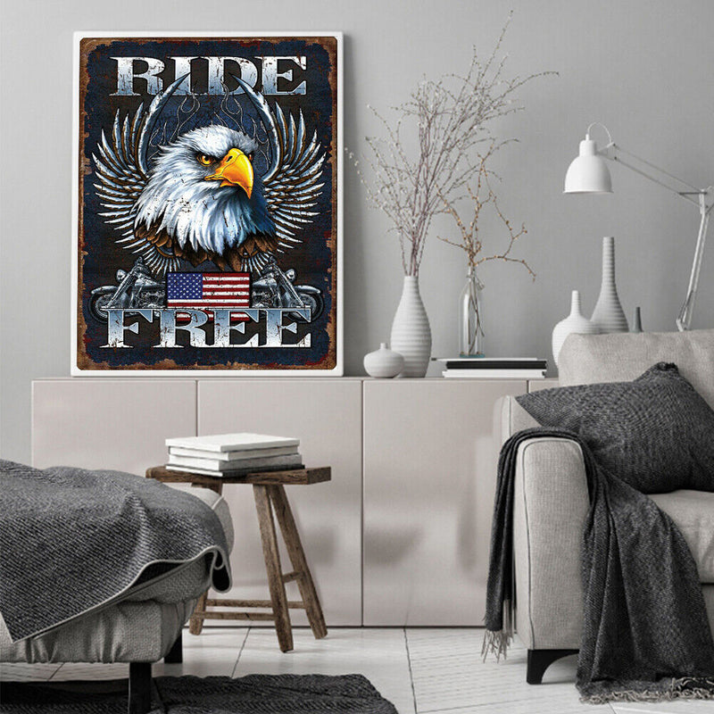 Retro Animal Poster Oil Paint By Numbers Kits Canvas DIY Home Decoration Gift