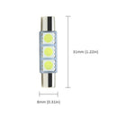 Canbus 5050 3SMD Dome Lamp Car LED Reading Bulbs Festoon Light C5W For 4Pcs