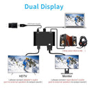 3"" 1 VGA to HDMI Compatible Adapter+3.5mm Audio Jack+VGA Converter Splitter
